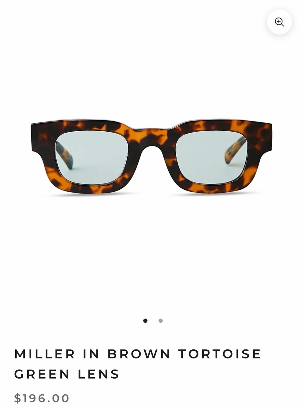 Miller Brown Tortoise Sunglasses with blue Lens
